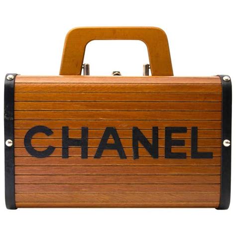 chanel black wood|chanel wood bag.